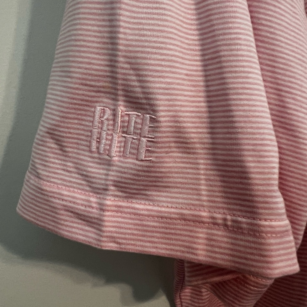 Fairway & Greene Performance Peach Striped Golf Polo XXL - Picture 2 of 4